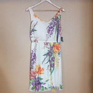 Old Navy Cream Flower Sun Dress Size M